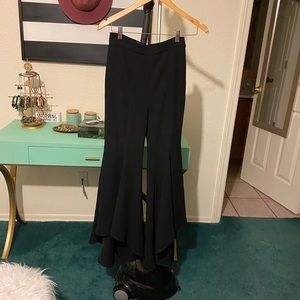 Zara black bell bottom pants